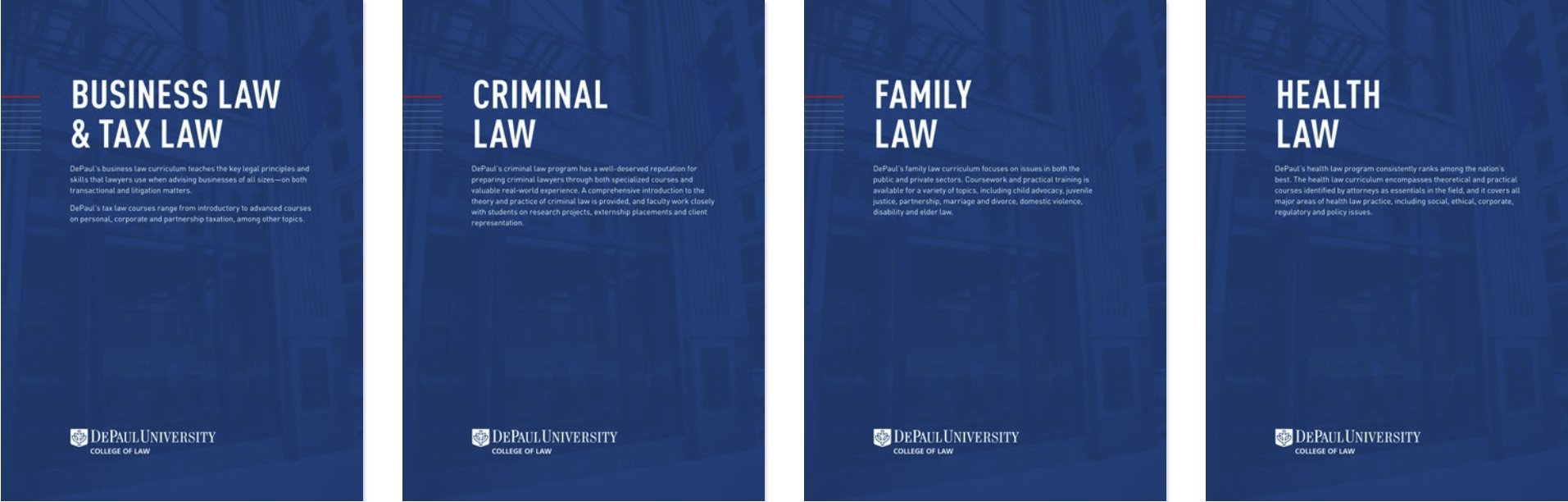 Brochures Admission & Aid College of Law DePaul University, Chicago